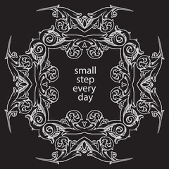 Hand drawn vintage calligraphic decoration