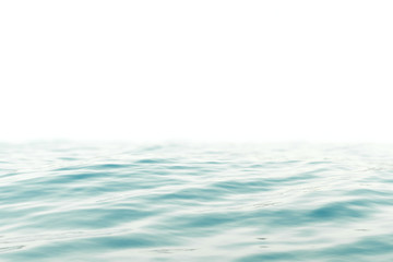 Sea wave close-up, low angle view with bokeh effects. 3d rendering