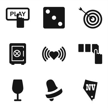 Set of 9 Casino Filled icons