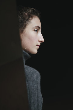 Portrait of thirteen year old teenage girl