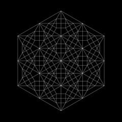Harmonic illustration sacred geometry Plato. The ratio of the hexagon - 133775368