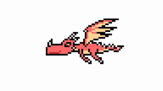 pixel art dragon fly