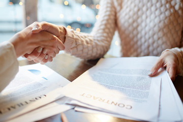 Greeting new partner