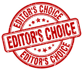 editor's choice red grunge stamp