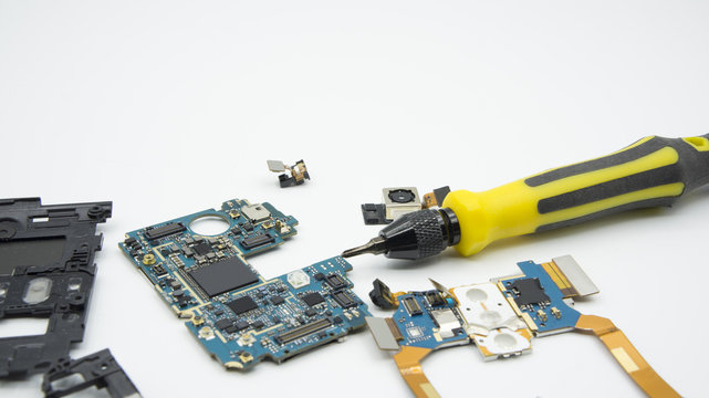 fix damage ic circuit board screwdriver open