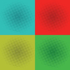 Pop Art Squares Background Vector Template Image