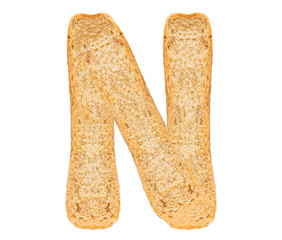 Isolate Bread Alphabet