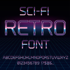 Sci-Fi retro font