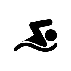 Schwimmer Icon - obrazy, fototapety, plakaty