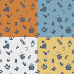 Saint Patricks Day Seamless Pattern