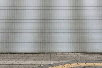 Fototapeta premium Large blank billboard on a street wall, banners with room to add your own text