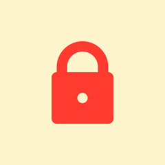 Lock, padlock icon vector, filled flat sign, solid simple pictogram. Password symbol, logo illustration