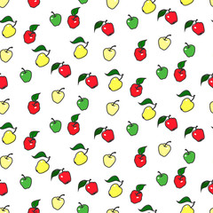 Seamless apple pattern