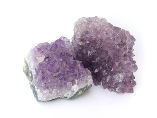 Fototapeta premium amethyst on a white background