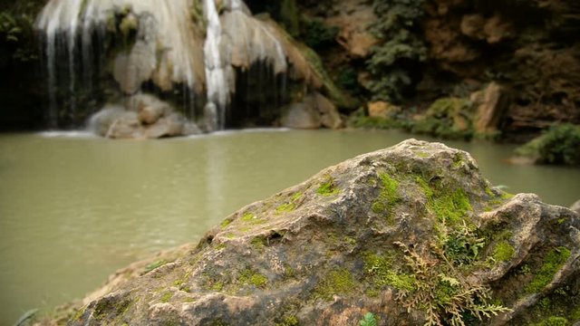Kor luang Waterfull in Mae Ping National Park,Li,Lamphun,Thailand.