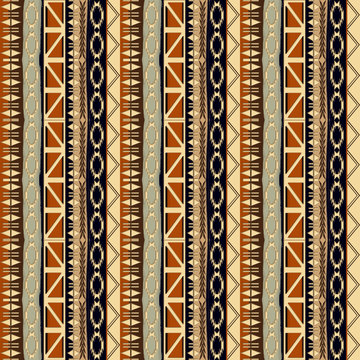 ethnic tribal motifs. african seamless pattern