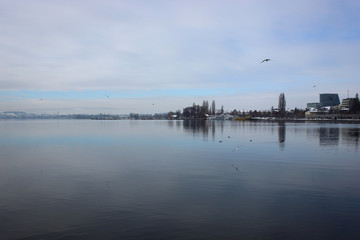 Lake of Zug mirror, Switzerland