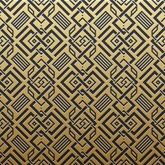 Golden metallic background with geometric pattern. Elegant luxury style.