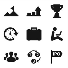 Set of 9 Startup Filled icons