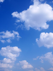 Blue sky with white cloud