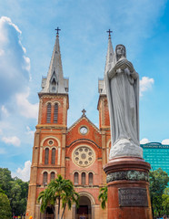 Fototapeta premium Notre Dame cathedral in Ho Chi Minh City, Vietnam