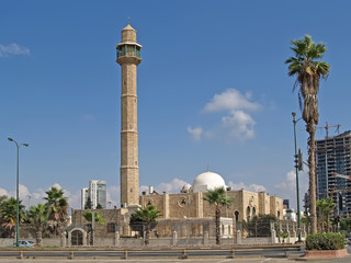 Fototapeta na wymiar Israel Mosque Hasan-beat in Tel Aviv
