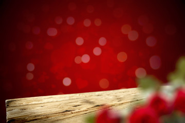red background of valentine time 