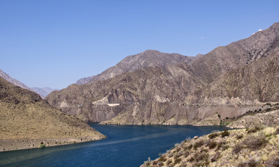 Bishkek road - Osh in Kyrgyzstan, Naryn