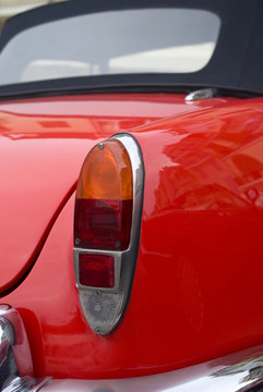 Classic vintage car taillight