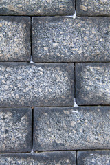 Texture of a large block stones wall