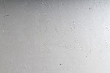 Fresh plaster on the wall