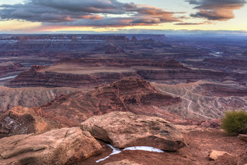Dead Horse Point Ledge at Dusk