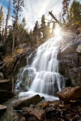 Fototapeta na wymiar Fern Falls in Rocky Mountain National Park