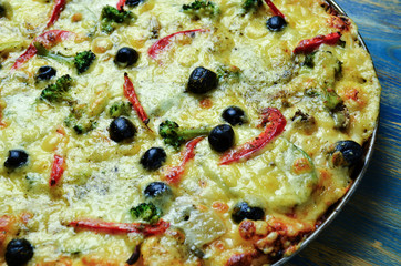 smaczna i świeża pizza wegetariańska   © Darios