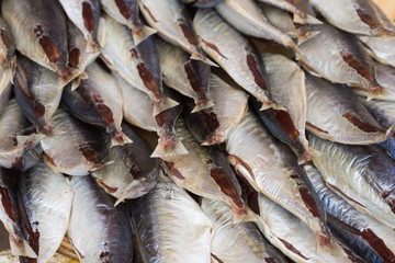 Dried fish in Vietnamese rural market