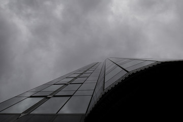 Fototapeta premium Black and White Building