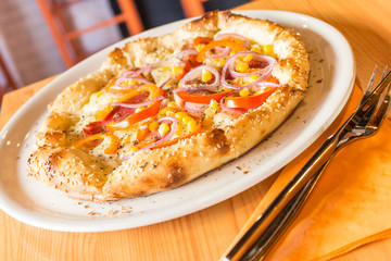 paprika and onion pizza