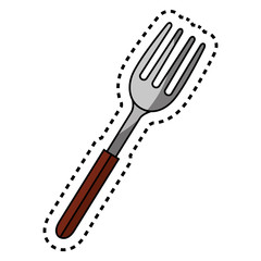 fork kitchen tool isolated icon vector illustration design