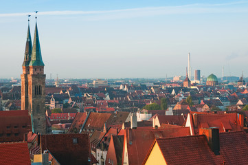 Obraz premium View of the Nuremberg morning