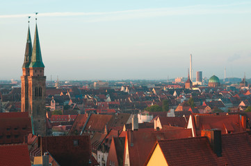 View of the Nuremberg morning