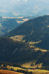Alpine hills and mountain peaks , Switzerland