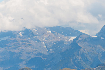 Beautiful view of the Alps in the summer