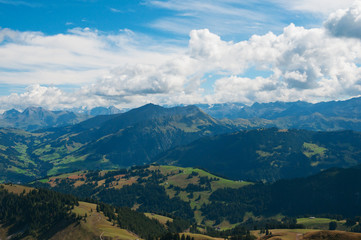 Fototapeta premium Beautiful view of the Alps in the summer