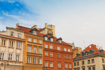 Fototapeta na wymiar Old Town in Warsaw, Poland.