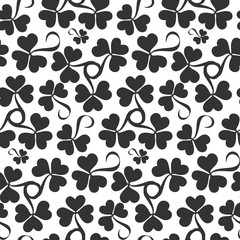 Clover seamless pattern. Vector illustration