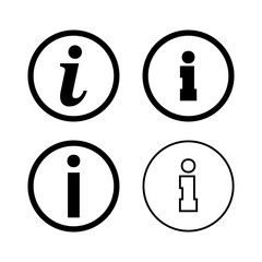 Information sign icons
