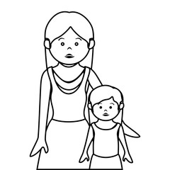 happy family member character vector illustration design