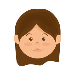 Fototapeta premium woman avatar character isolated icon vector illustration design