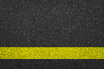 Yellow Line On Asphalt Road texture 