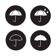 Umbrella sign icons